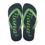 PE flip flops/transparent PVC strap