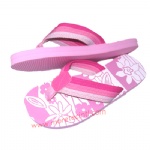 EVA flip flops fabric strap/customize the logo