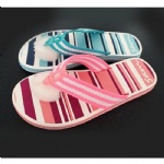 Woven strap flip flops