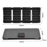 28W SunPower Solar Panel 5V/9V/12V PD QC